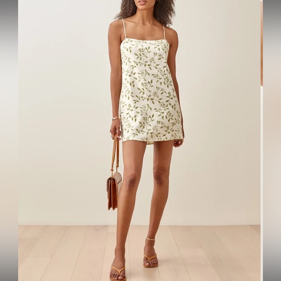 Reformation Dresses & Skirts - reformation NWT XL Vallarta 100% Linen floral boho swing mini dress